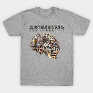 Mechanical Engineering - Inside Skull [Black Text Version] T-Shirt